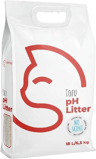 Kitties Pelete pentru pisici din tofu fără aromă 6,5 kg / 18 l