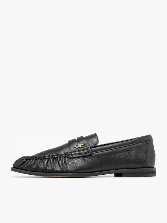 Komis & Komis Damen-Loafers aus Leder in Schwarz