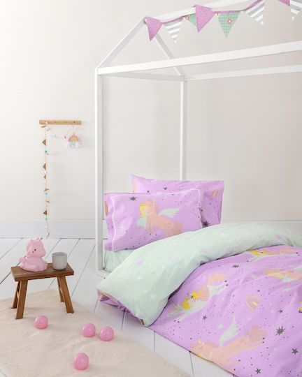 Nima Einzelbettwäsche-Set Aus Baumwolle Starlina 170x255 cm 3-tlg