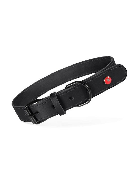 Zolux Classic Leather Dog Collar 50 Cm/20 Mm Black