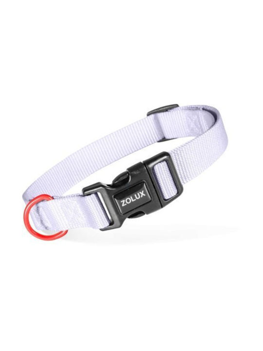 Zolux Classic Nylon Dog Collar 37–58 Cm/25 Mm Lilac Color