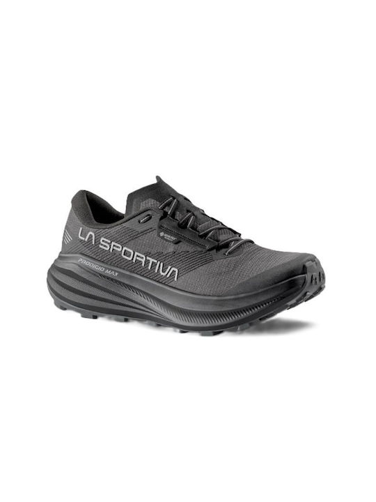 Prodigio Men's Trail Running Sport Shoes Waterproof with Gore-Tex Membrane Black / Reflective