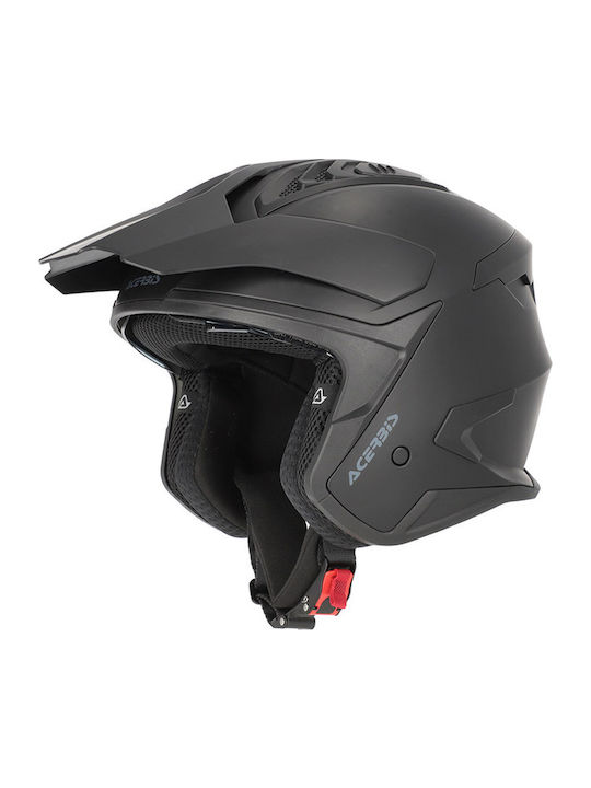 Aria Evo Black Matt Κράνος Μηχανής Jet ECE 22.06 με Sunvisor