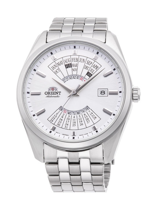 Contemporary Men's Watch 43.5mm Automatic with Silver Stainless Steel Bracelet