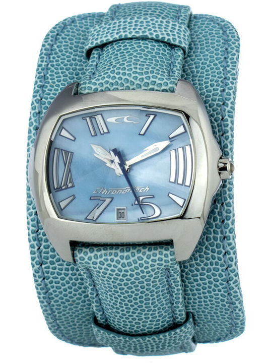 Chronotech Ανδρικό Ρολόι 46mm Μπαταρίας με Γαλά...
