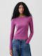 Women's Cotton Crop Top Dahlia Purple