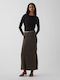 Maxi Φούστα Λεοπάρ Brown Leopard Print