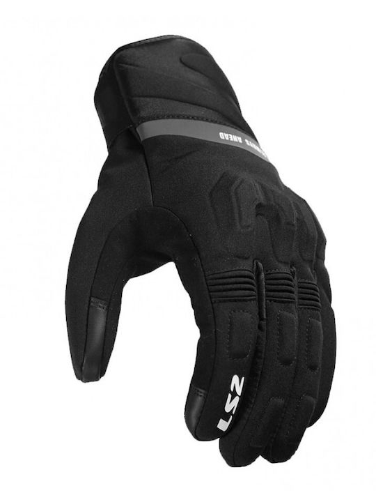 LS2 Jet III Women's Winter Motorcycle Gloves Softshell Waterproof Black