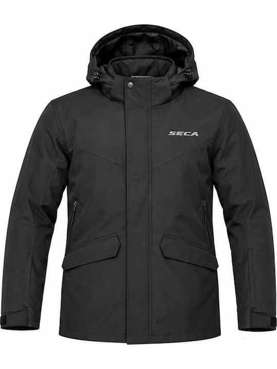 Detroit Men's Cordura Motorcycle Jacket 4 Seasons Waterproof Black 2DTR27MQ.00