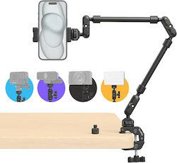 Smallrig 56 Cm Articulating Desk Clamp Magic Arm Dual Ball Joints 1/4" Thread 3/8" Adapter Phone Holder Included Aluminum Webcam Light Microphone Black Smallrig 56 Cm Articulating Desk Clamp Magic Arm Dual Ball Joints 1/4" Thread 3/8" Adapter Phone Holder Included Aluminum Webcam Light Microphone Black