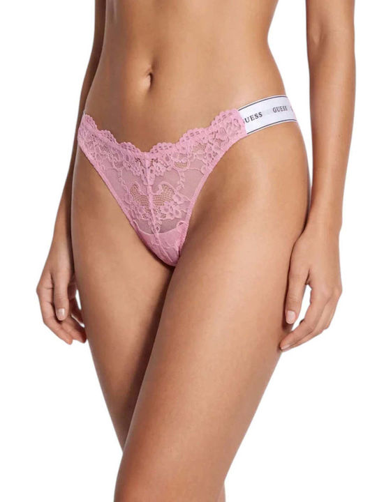 Guess Belle Women's Pink Lace String