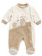 Babybal Samtstrampler Beige