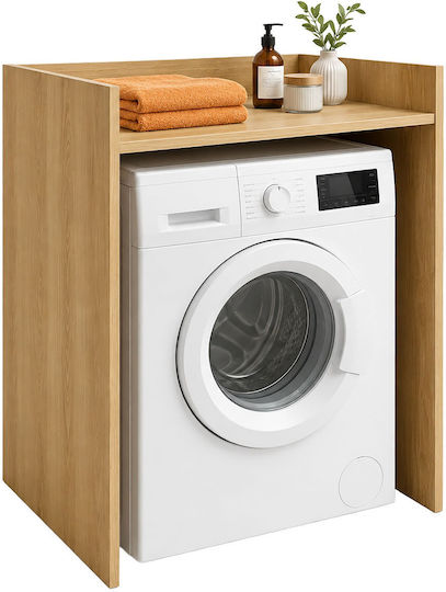 Relaxdays Bodenstehendes Badezimmerregal aus braunem Holz