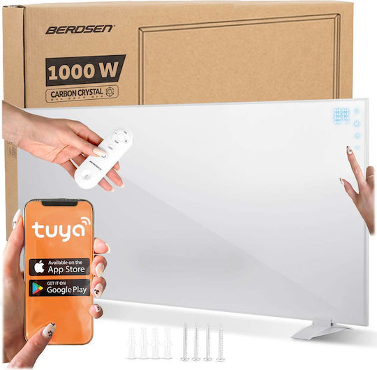 Berdsen Πάνελ Υπέρυθρης Θέρμανσης Οροφής 1000W Λευκό 120x60cm