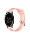 Garmin Vivoactive 4s 18 mm Розова Силиконова Каишка с Диаманти за Часовник