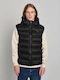 Ärmellose Jacke Schwarz