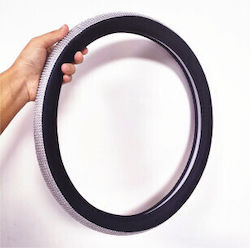 Steering Wheel Cover Size M Black Diamond Smartic Model Sma-000538