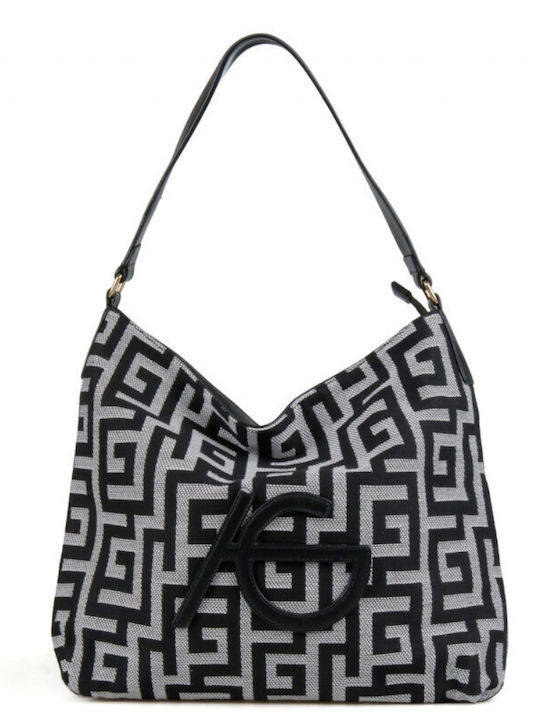 Black Fabric Women's Crossbody / Shoulder Bag