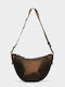 Valera Stoff-Schultertasche für Damen in Bronze