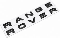 Αυτοκόλλητο Σήμα Λογότυπο Range Rover Μαύρο Ματ 30mm X 520mm 1 Τεμάχιο Zemb-land-08