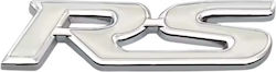 Ford RS Logo Emblem Sticker White 75mm X 32mm 1 Piece Zemb-ford-11