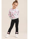 Kids Winter Set with Leggings 2-Piece Pink