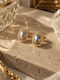 ✨ Vintage Elegance – 14K Gold Pearl Earrings ✨