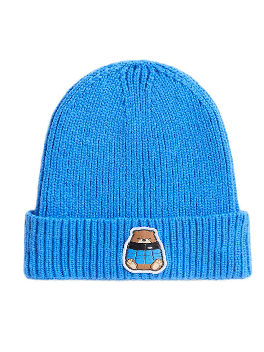 The North Face Logo Box Kinder Strickmütze Blau