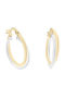 9K White Gold Hoop Earrings SK5005