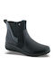 Black Leather Women's Ankle Boots