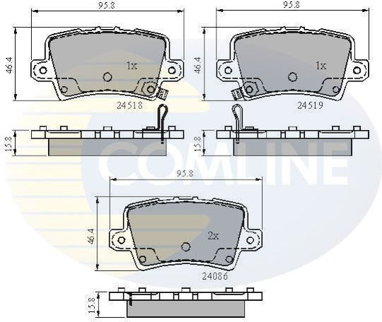 Τακακια Οπισθια Honda Civik 5θ Cbp31587-421