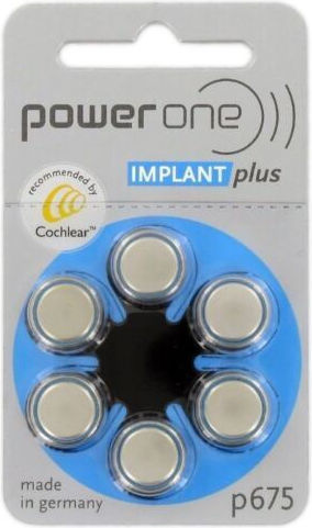 Power One 000448 Μπαταρίες Ακουστικών Βαρηκοΐας 675 1.45V 6τμχ