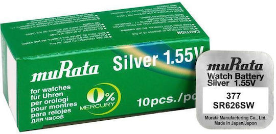 Murata Baterii Oxid de Argint pentru Ceasuri 1.55V 10 Bucăți