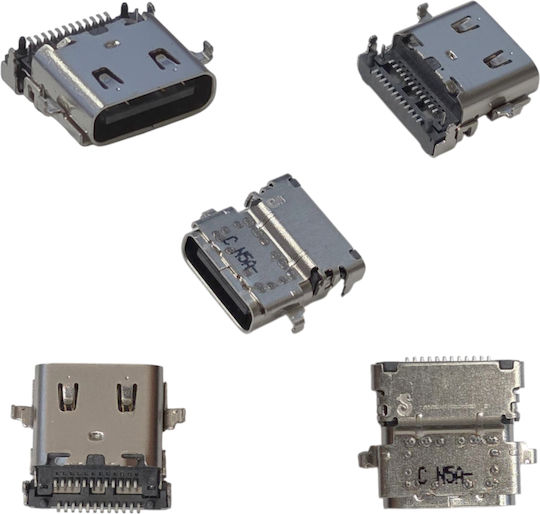 DC Power Jack Socket for Dell Laptops, USB Type-C Board Mounting Socket, Code 31209