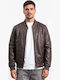 Lederjacke Braun