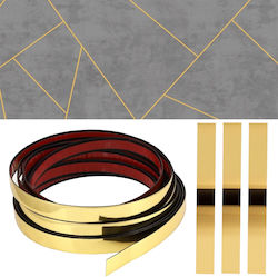 Decorative Gold Pvc Trim Strip 12mm Flat