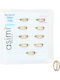 Asimi Gold-Plated Double Nose Hoop Clicker Zircon 0.8x8 Mm Surgical Steel 316L 1 Pc Gold-Plated