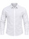 Long-Sleeve Linen Shirt in Regular Fit, White