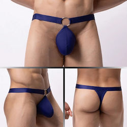 Roza Underwear Men's Sexy Navy Blue String