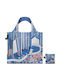 Τσάντα Ψώνια Shopping Bag Υφασμάτινη Loqi Pix & Love Moomin Blue Forest