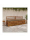 vidaXL Μαξιλάρι για Παγκάκι Κήπου Soest Taupe 2τμχ 170x40εκ.