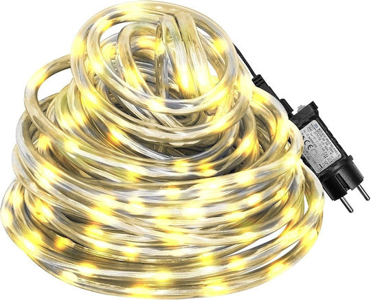 400 Light Bulb Christmas Tube Light Warm White with Programs 20m IP44