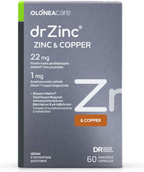 Olonea Dr Zinc Zink & Kupfer 22 mg 60 Kapseln Olonea Dr Zinc Zink & Kupfer 22 mg 60 Kapseln