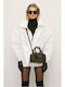 Women's Suede Bag White