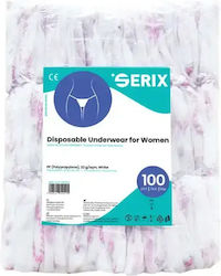 Weiße Einwegunterwäsche für Damen Serix 100 Stück Weiße Einwegunterwäsche für Damen Serix 100 Stück