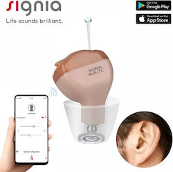 Signia Run Itc Left Προγραμματιζόμενο Μέσω App Αριστερό Ενδοκαναλικό Ακουστικό Βαρηκοΐας 8 Κανάλια App Programmable Hearing Aid