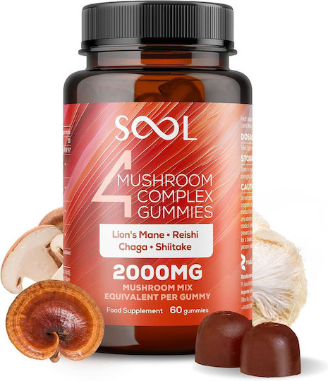 Sool 4 Mushroom Complex 2000mg 60 Gummies