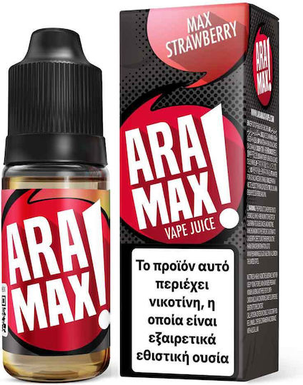 Aramax Fertiges E-Liquid Max Strawberry 3 mg 10 ml