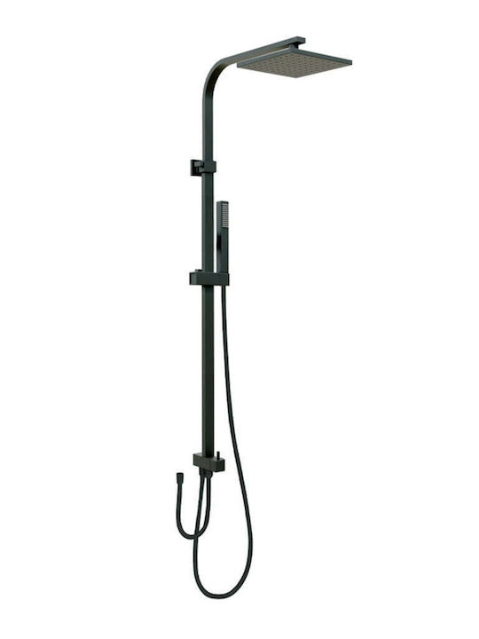 Viospiral Coloană de Duș Fără Baterie 32cm Neagră