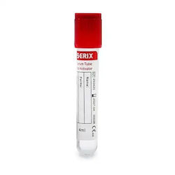 Vacutainer Βιοχημικών – Clot Activator Κόκκινο Πώμα Pet Serix 100 Τεμ 4ml